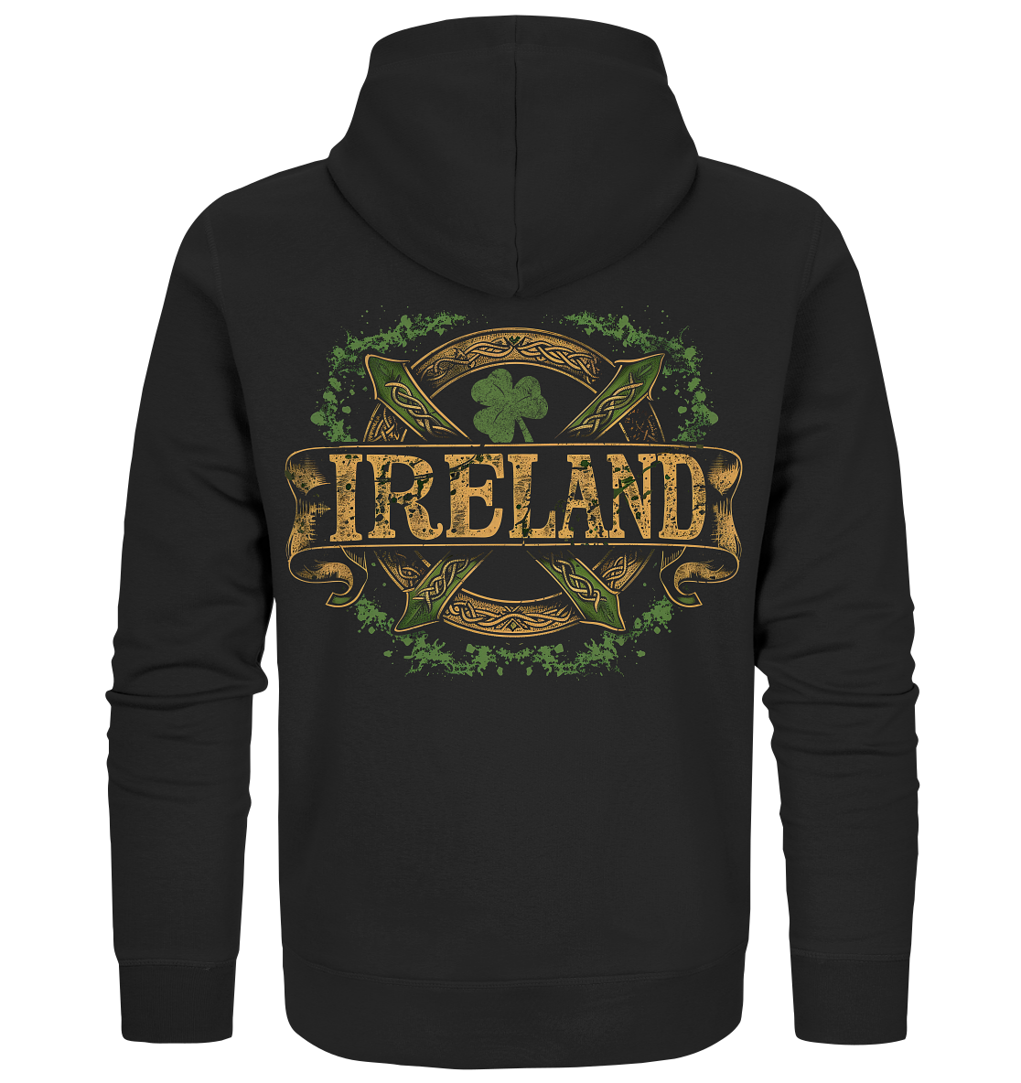 Ireland "Shamrock / Crest II" - Organic Zipper