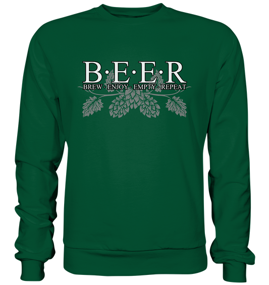 Beer "Brew, Enjoy, Empty, Repeat" - Basic Sweatshirt