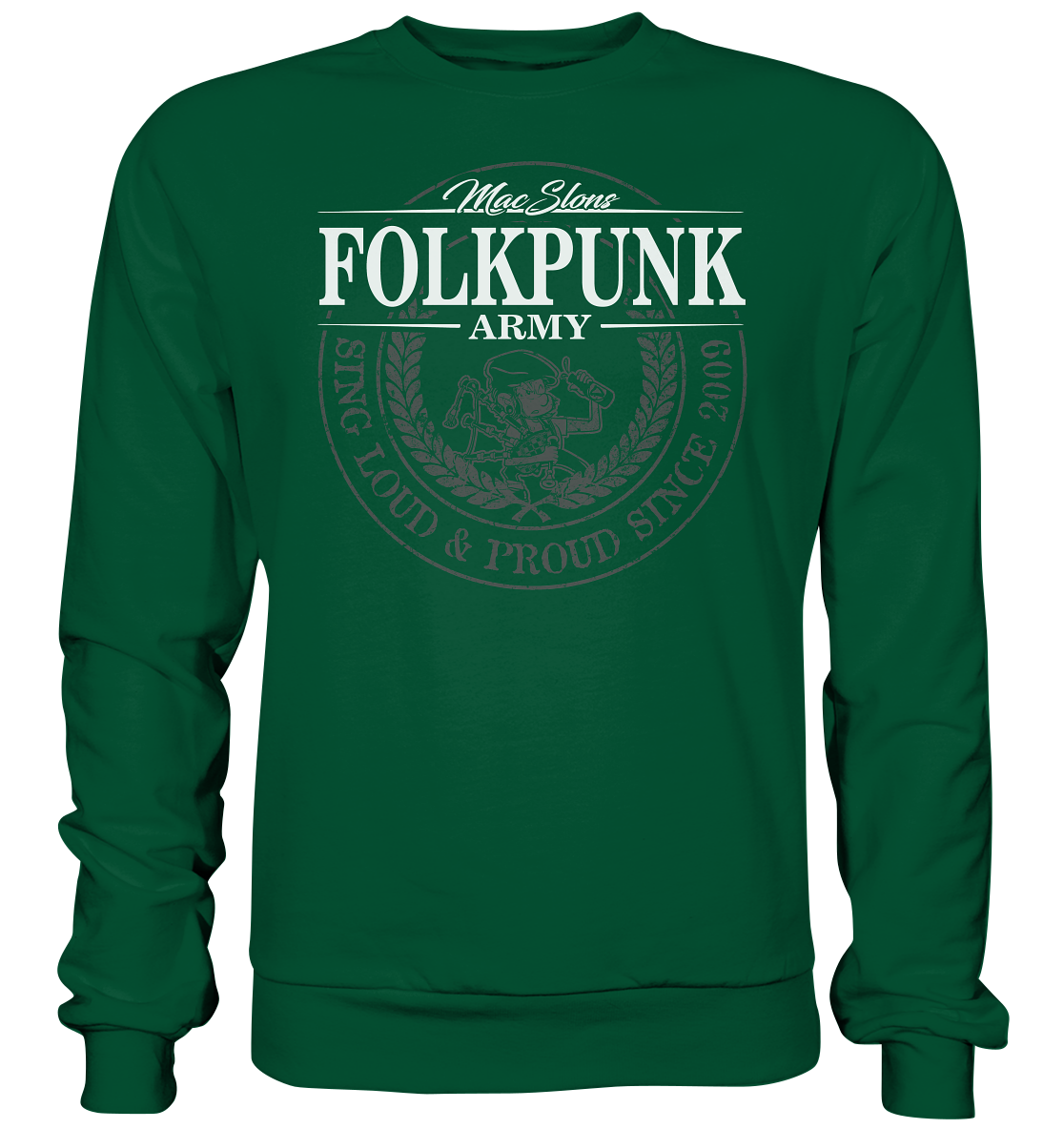 MacSlon's "Folkpunk Army" - Basic Sweatshirt