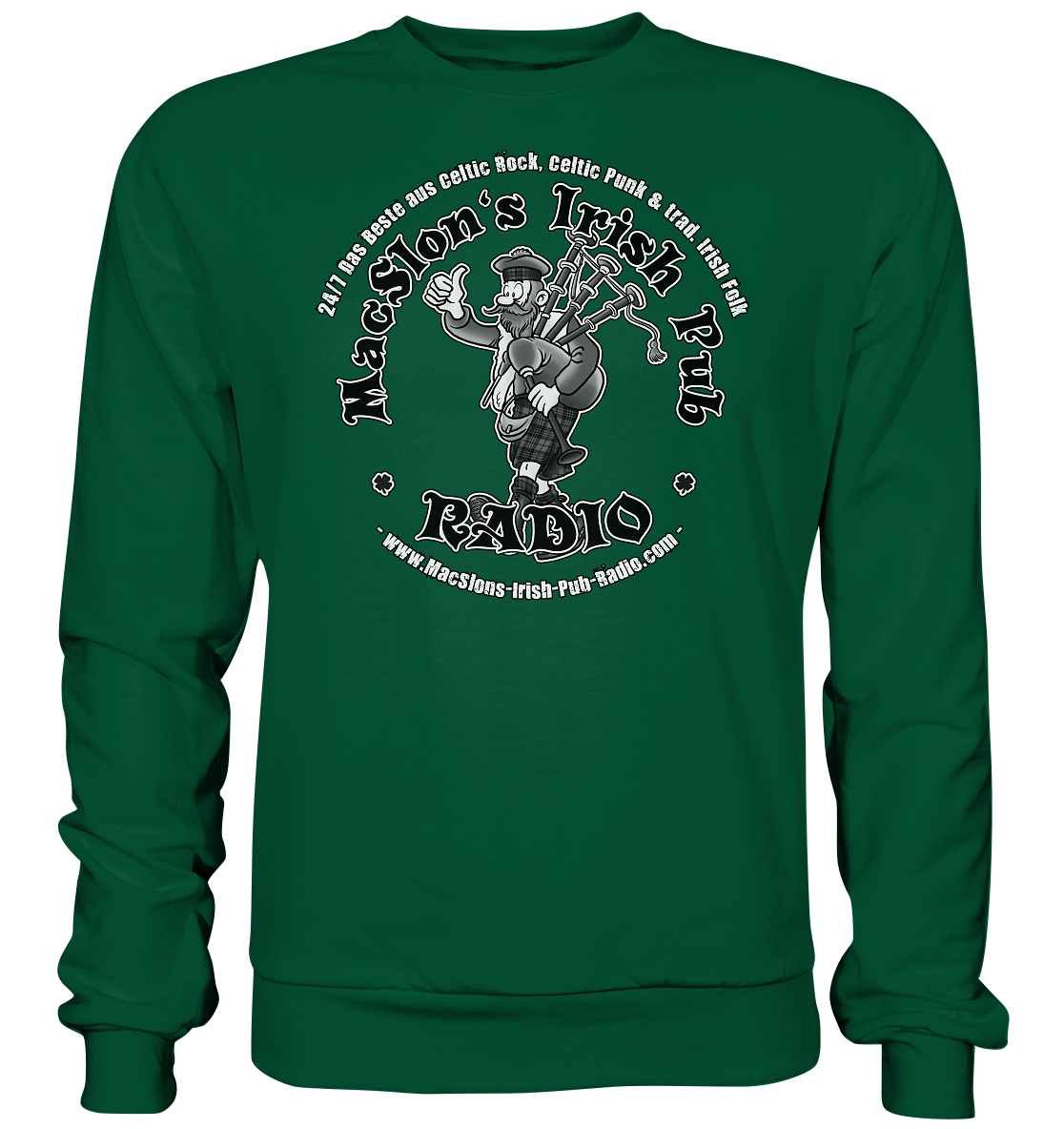 MacSlon's Radio "24/7 - Scotsman Logo" - Basic Sweatshirt