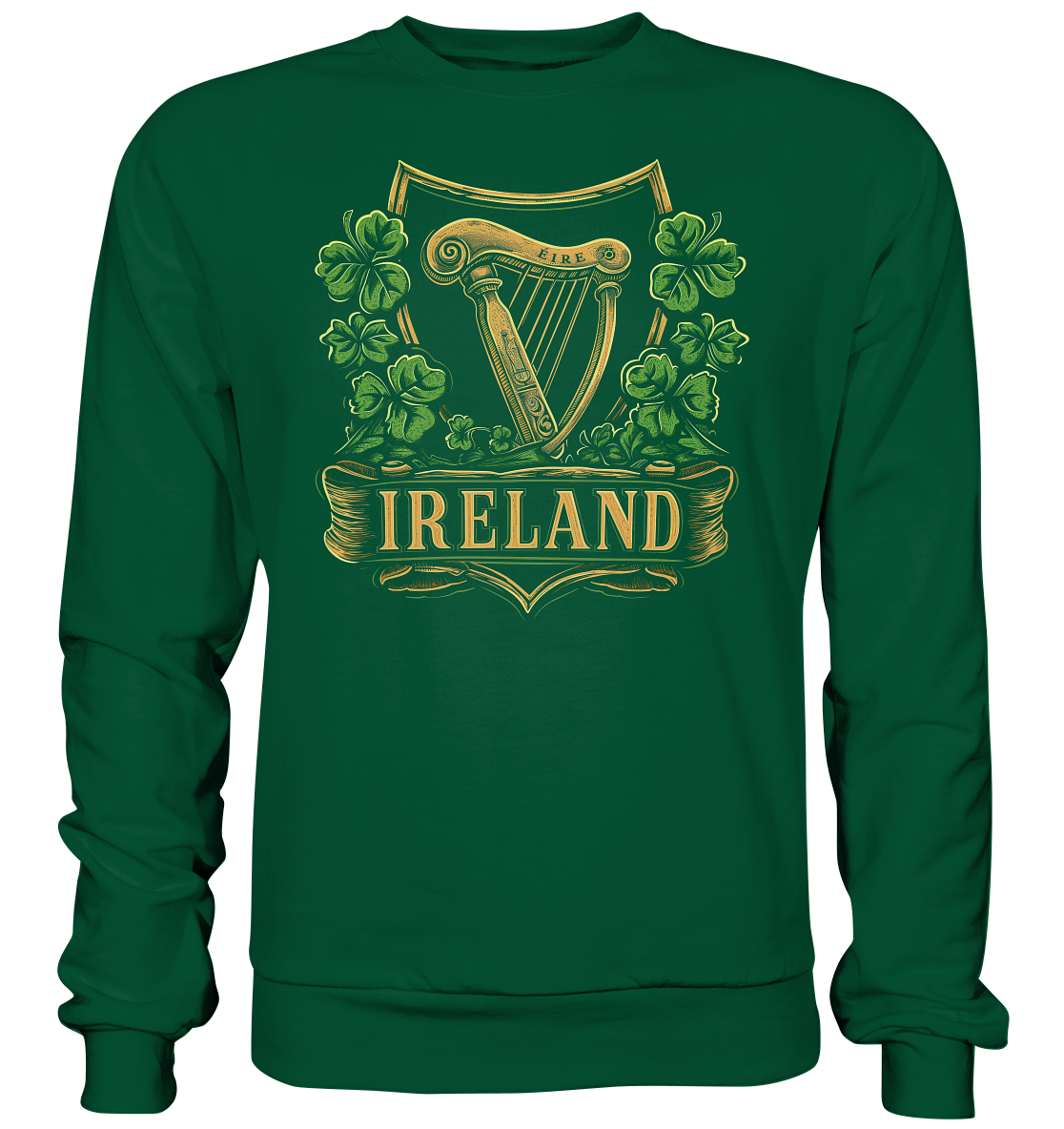 Ireland "Éire / Harp / Shamrock" - Basic Sweatshirt