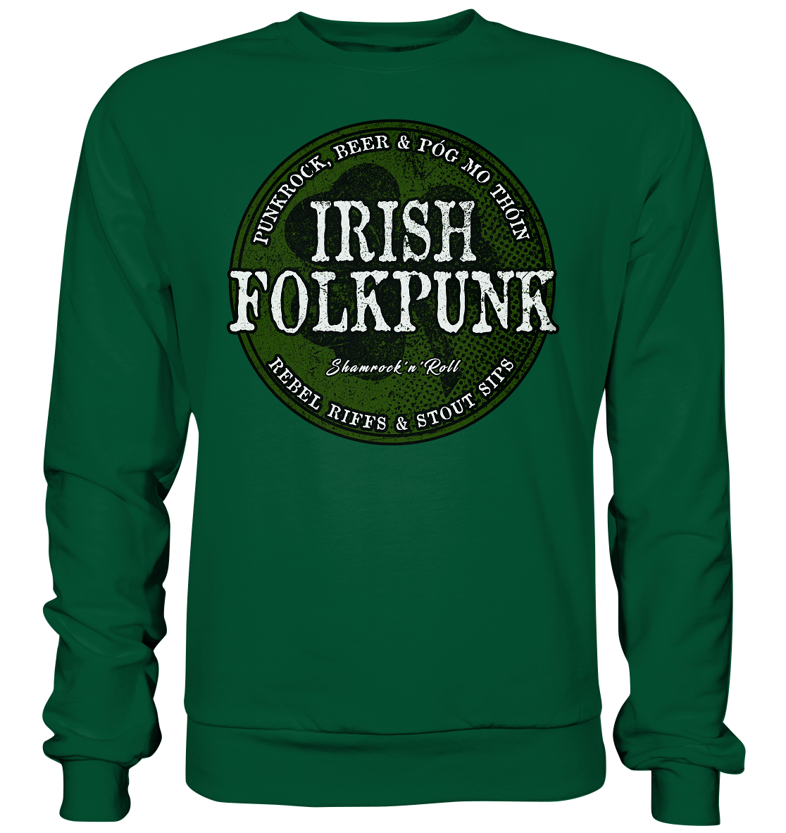 Irish Folkpunk "Shamrock'n'Roll" - Basic Sweatshirt
