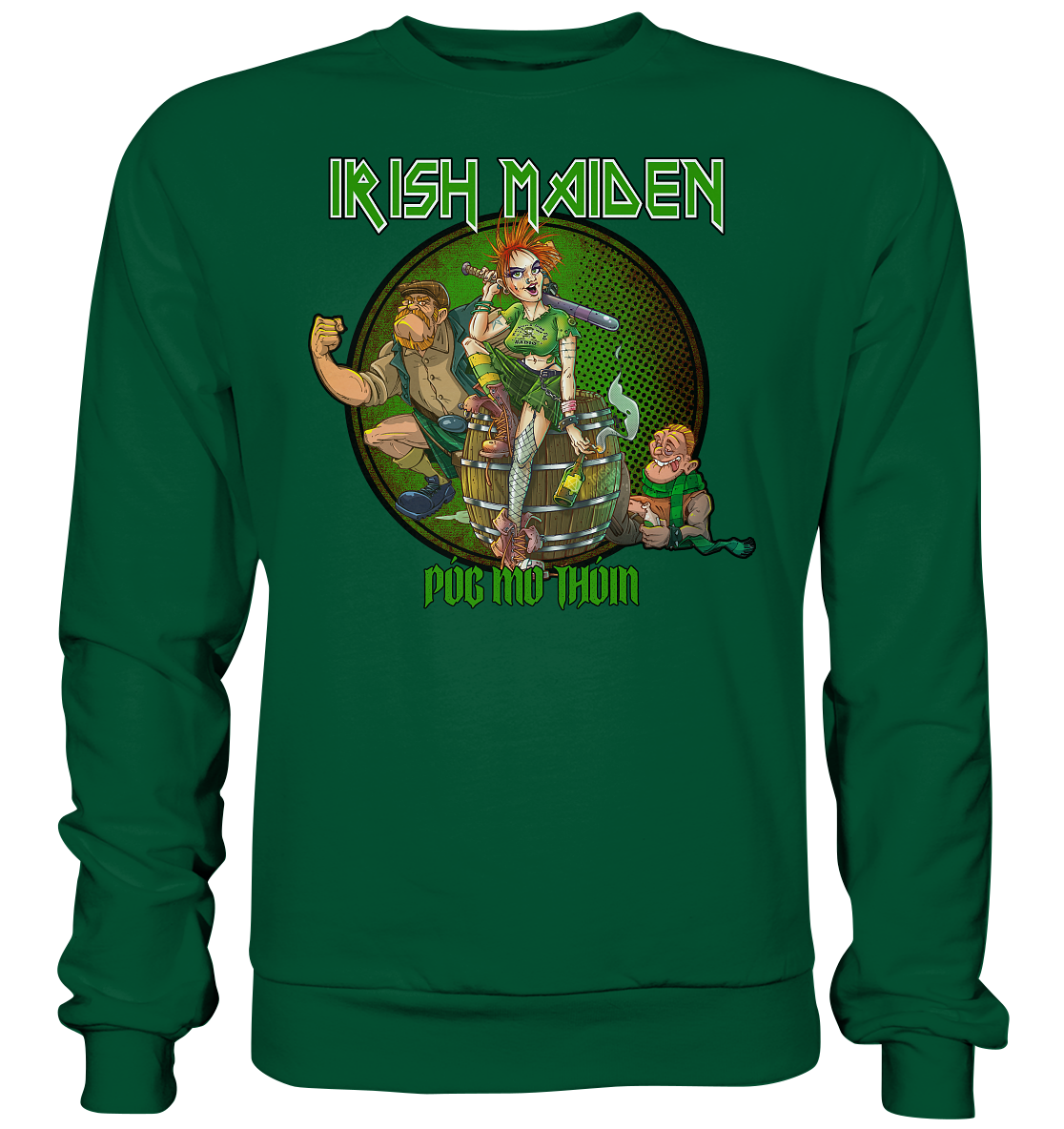 Póg Mo Thóin Streetwear "Irish Maiden" - Basic Sweatshirt