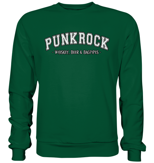 Punkrock "Whiskey, Beer & Bagpipes" - Basic Sweatshirt