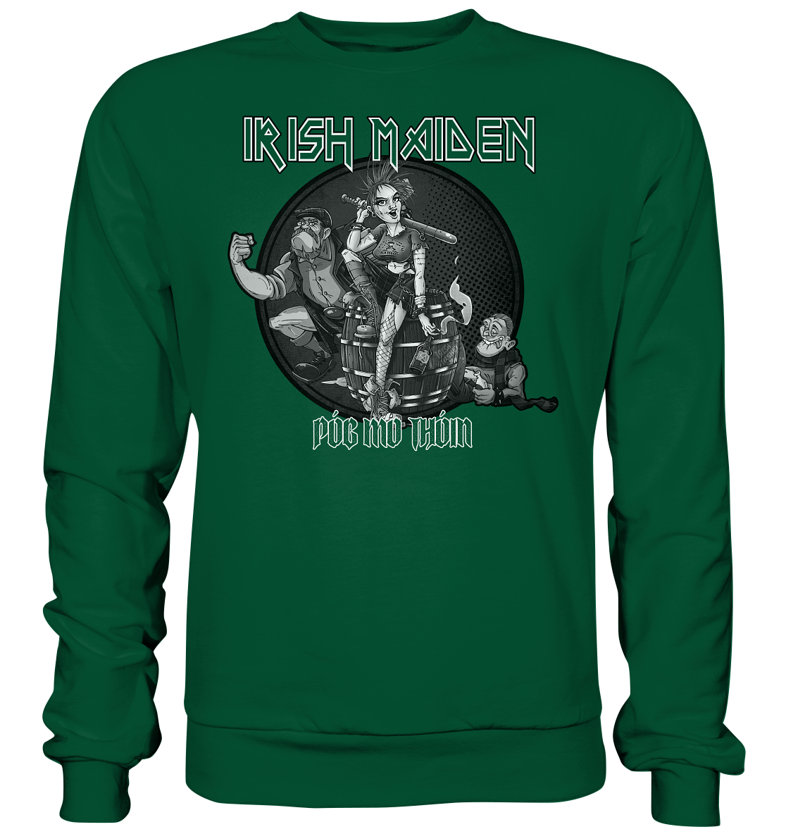 Póg Mo Thóin Streetwear "Irish Maiden" - Basic Sweatshirt
