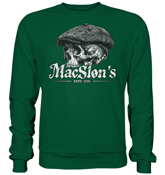 MacSlon's "Estd. 2009 / Flatcap-Skull IX" - Basic Sweatshirt