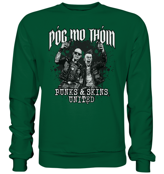 Póg Mo Thóin Streetwear "Punks & Skins United II" - Basic Sweatshirt
