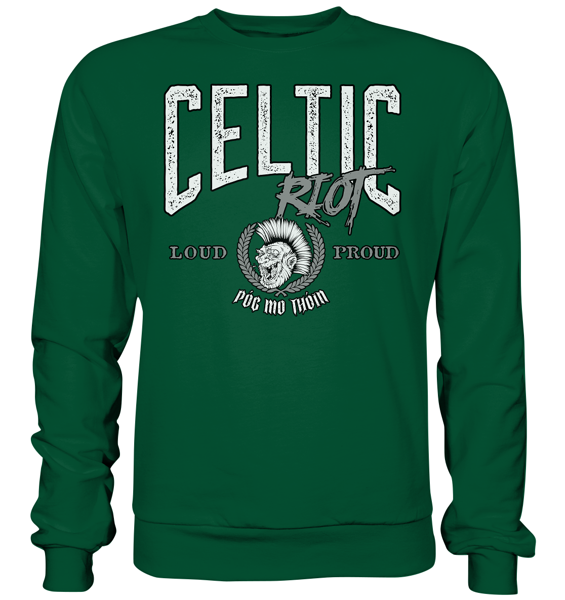 Póg Mo Thóin Streetwear "Celtic Riot" - Basic Sweatshirt