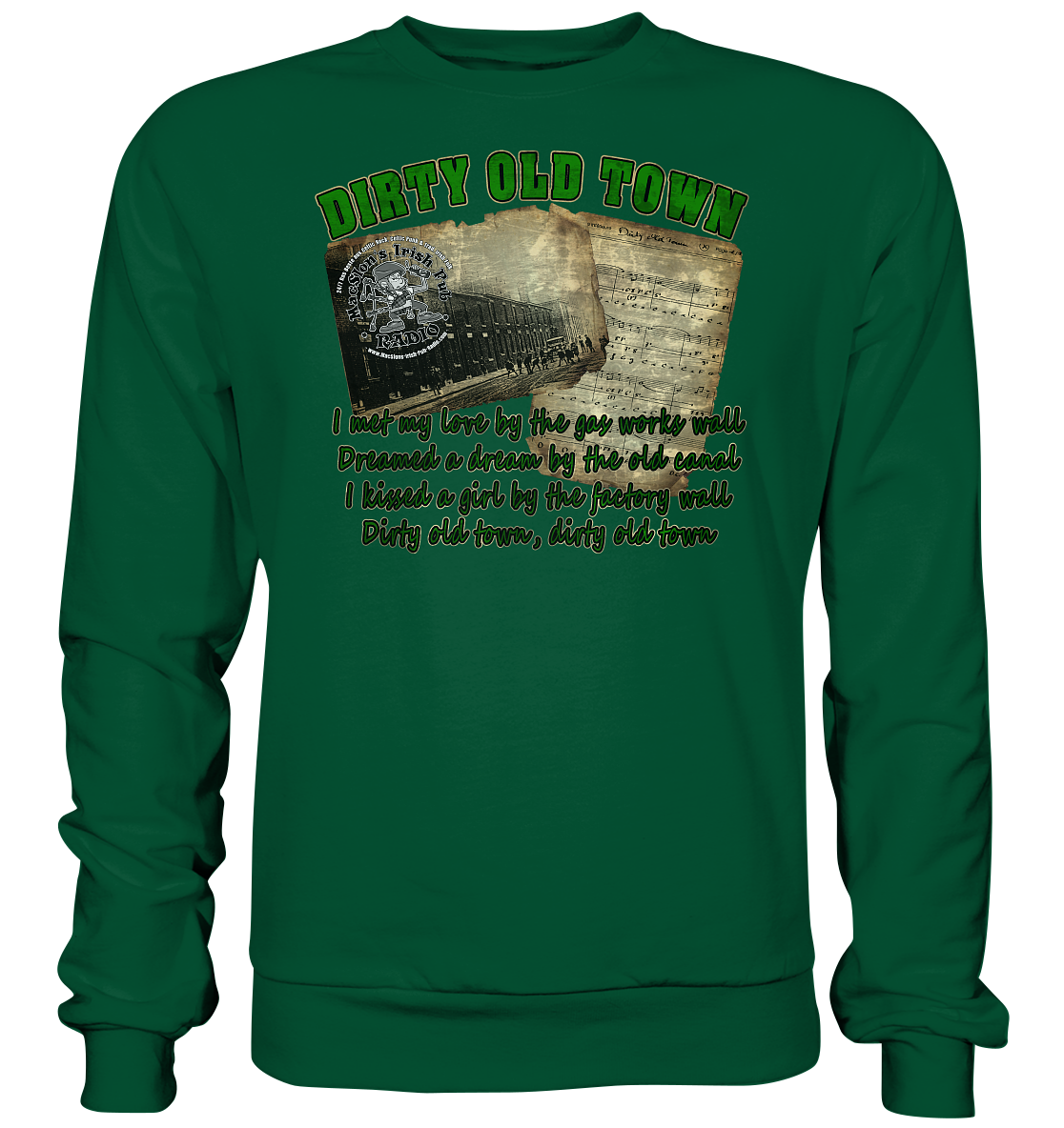 MacSlon's "Dirty Old Town I" - Basic Sweatshirt