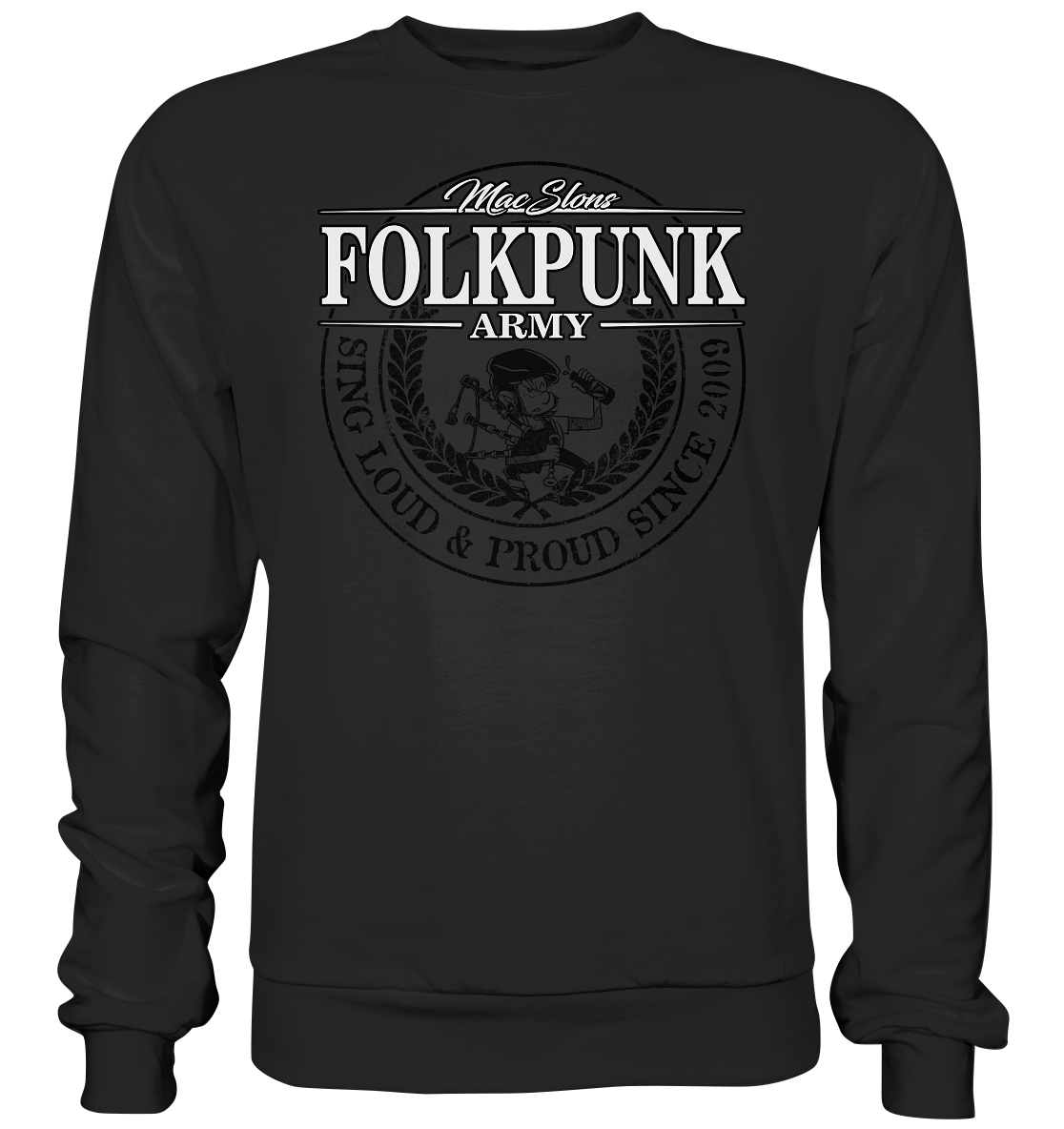 MacSlon's "Folkpunk Army" - Basic Sweatshirt