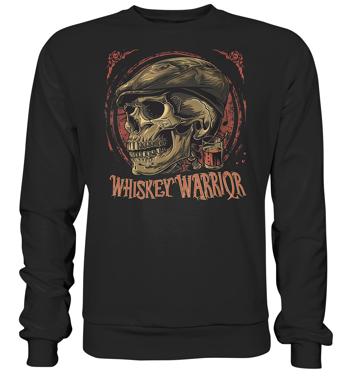 Whiskey Warrior "Flatcap-Skull I" - Basic Sweatshirt