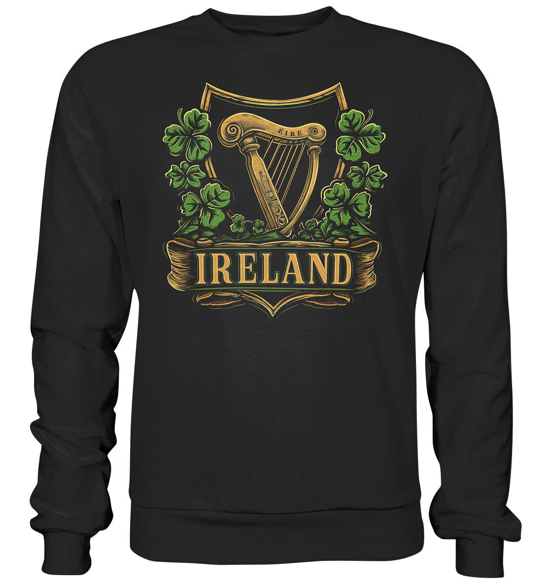 Ireland "Éire / Harp / Shamrock" - Basic Sweatshirt