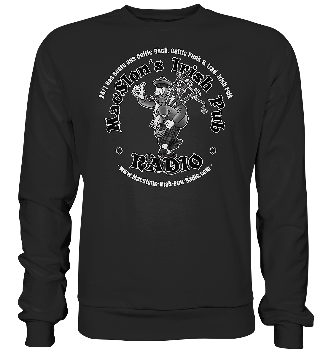 MacSlon's Radio "24/7 - Scotsman Logo" - Basic Sweatshirt