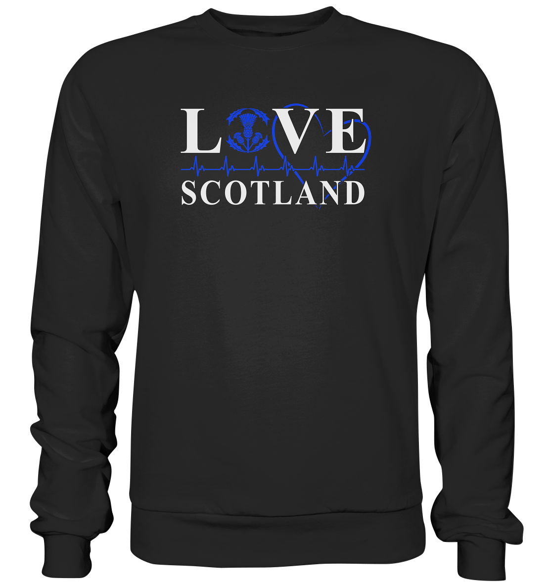 Love Scotland "Heartbeat" - Basic Sweatshirt