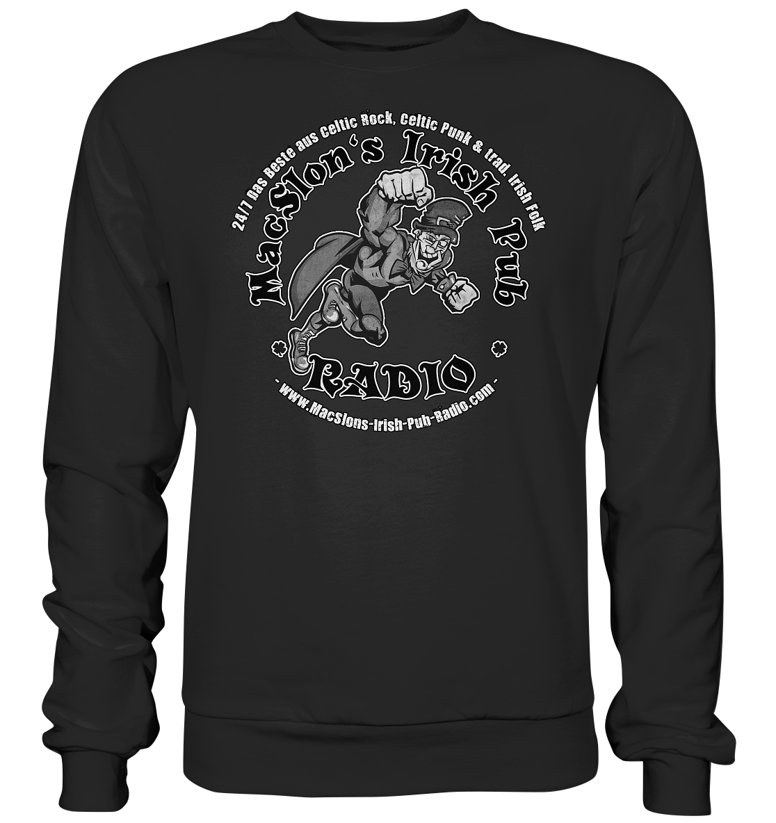 MacSlon's Radio "24/7 - Irish Superhero" - Basic Sweatshirt