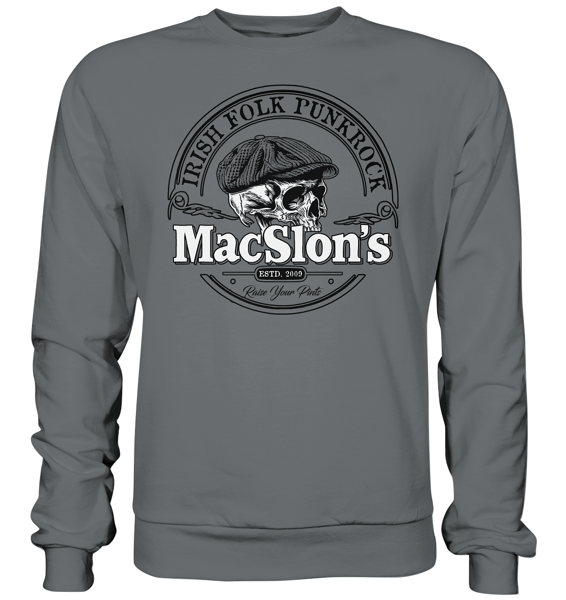 MacSlon's "Estd. 2009 / Irish Folk Punkrock II" - Basic Sweatshirt