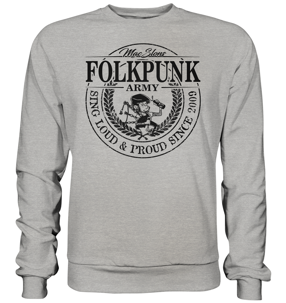 MacSlon's "Folkpunk Army" - Basic Sweatshirt
