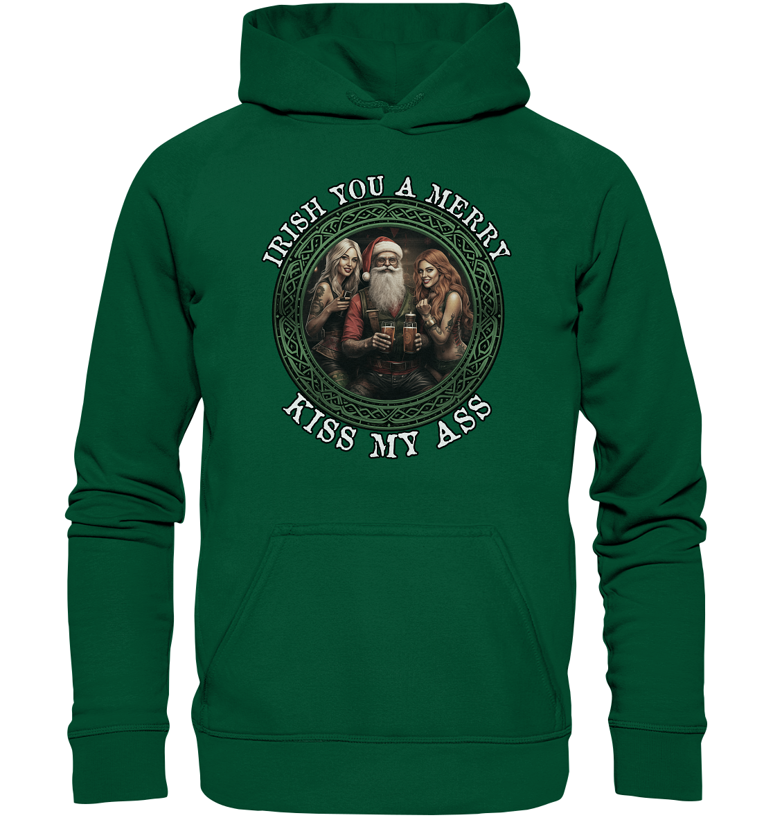 Irish You A Merry... "Santa, Girls & Beer II" - Basic Unisex Hoodie