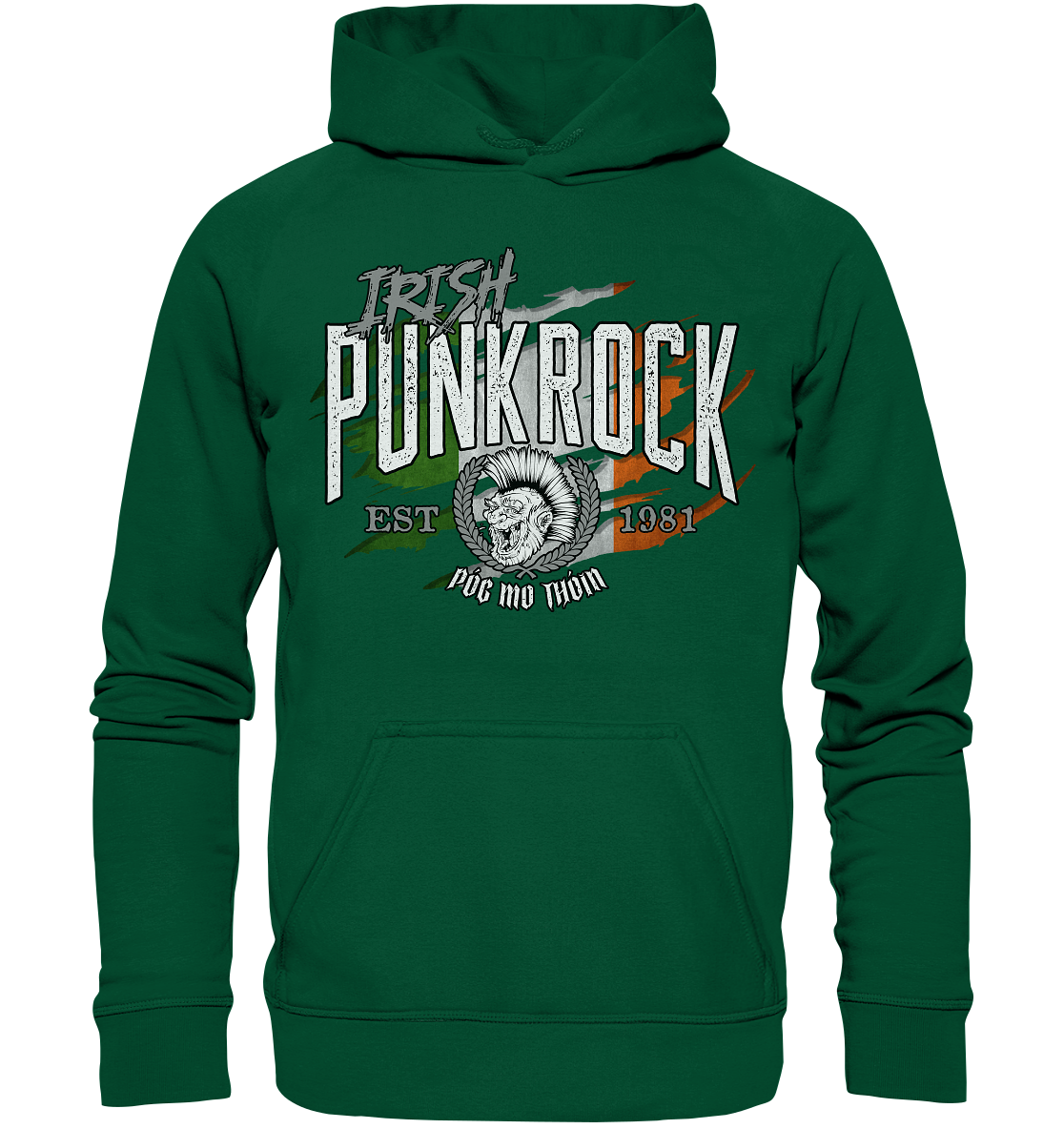 Póg Mo Thóin Streetwear "Irish Punkrock / Scratch" - Basic Unisex Hoodie