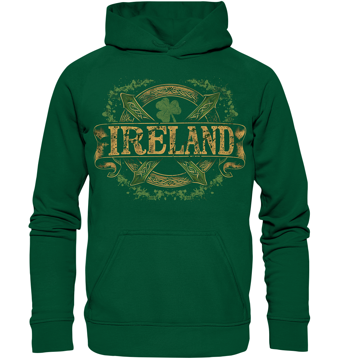 Ireland "Shamrock / Crest II" - Basic Unisex Hoodie