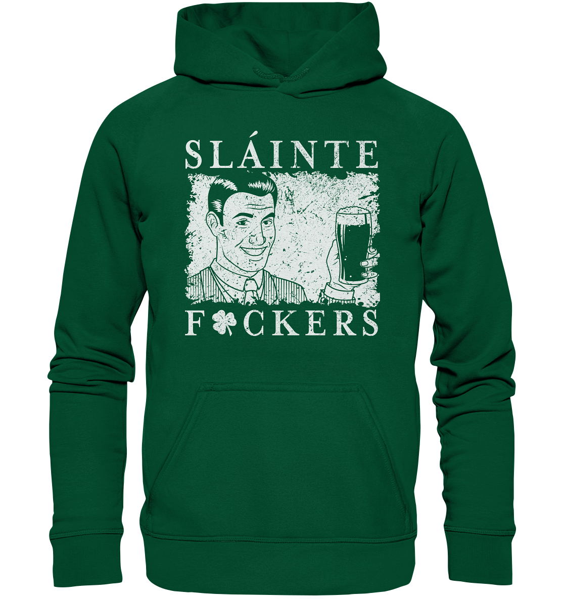 Sláinte "F*ckers" *Shamrock* - Basic Unisex Hoodie