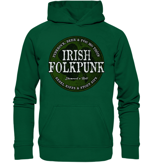 Irish Folkpunk "Shamrock'n'Roll" - Basic Unisex Hoodie