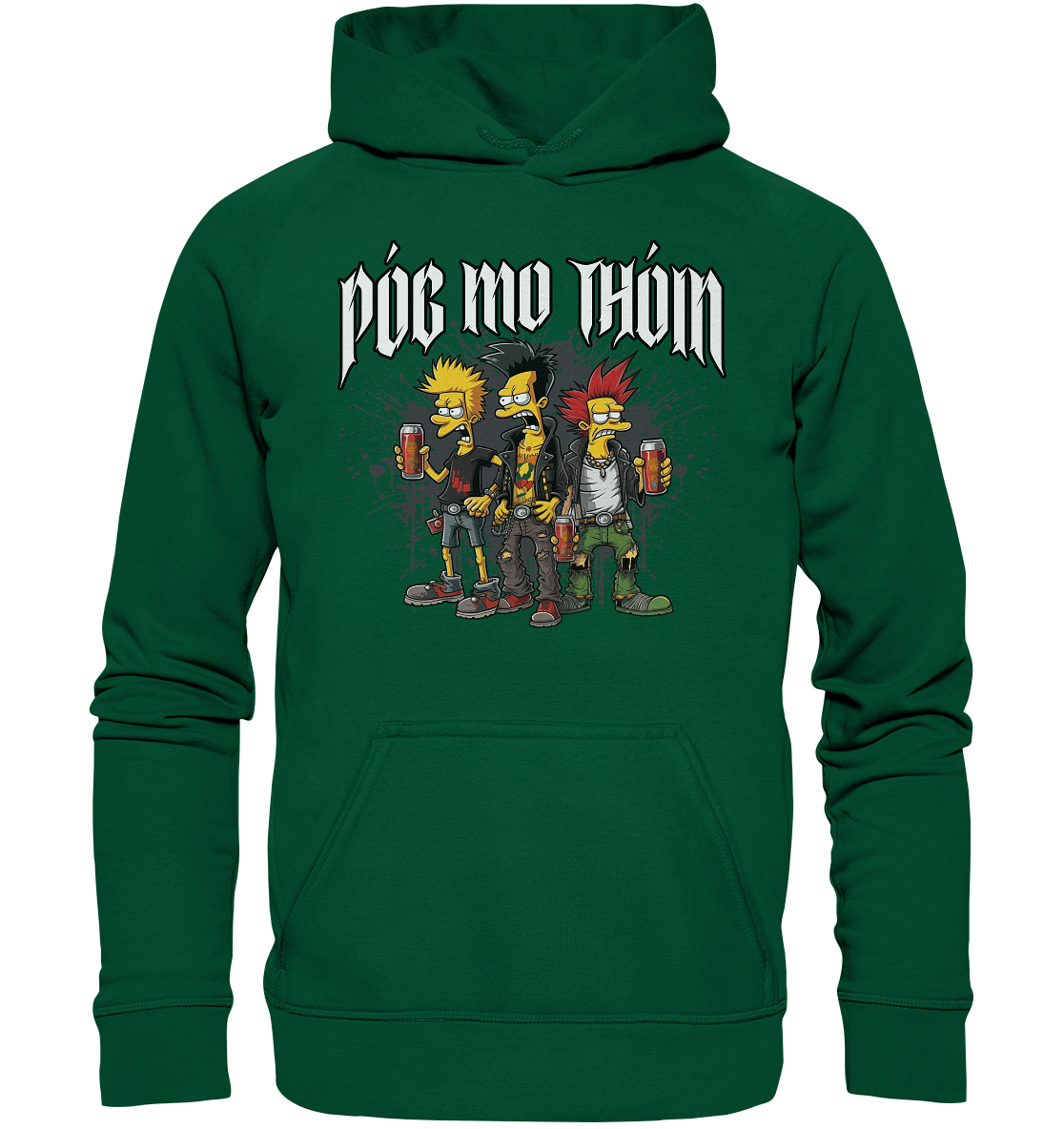 Póg Mo Thóin Streetwear "Punks" - Basic Unisex Hoodie