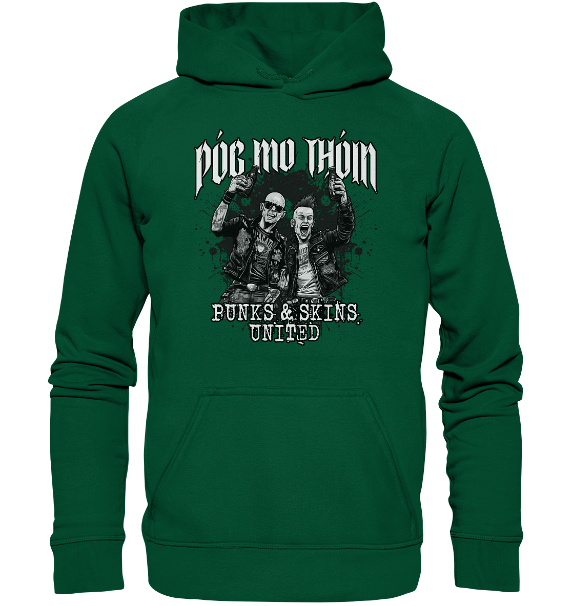 Póg Mo Thóin Streetwear "Punks & Skins United II" - Basic Unisex Hoodie