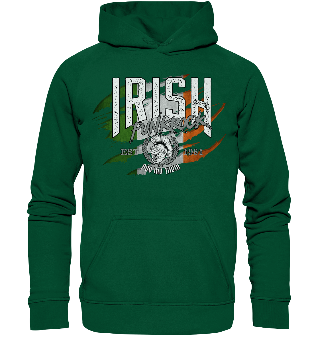 Póg Mo Thóin Streetwear "Irish Punkrock / Scratch" - Basic Unisex Hoodie