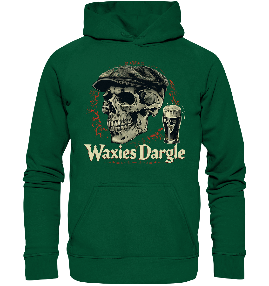 Waxies Dargle "Flatcap / Skull I" - Basic Unisex Hoodie