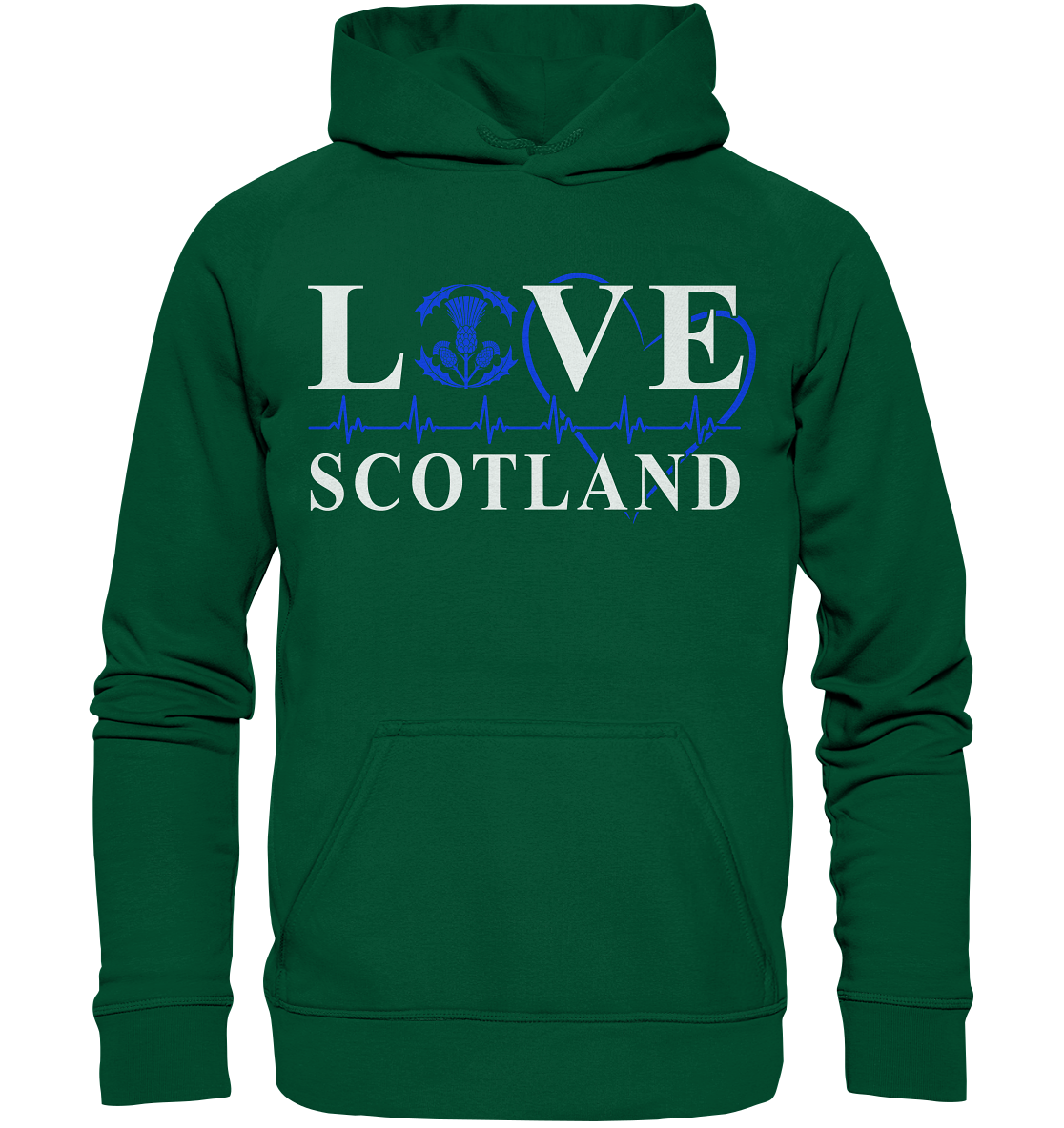 Love Scotland "Heartbeat" - Basic Unisex Hoodie