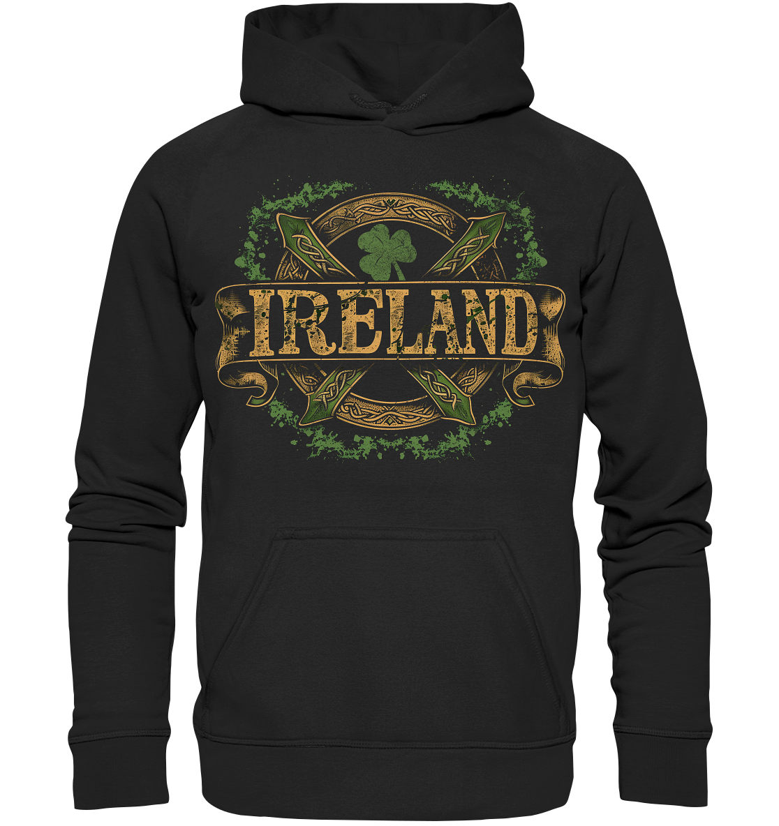Ireland "Shamrock / Crest II" - Basic Unisex Hoodie