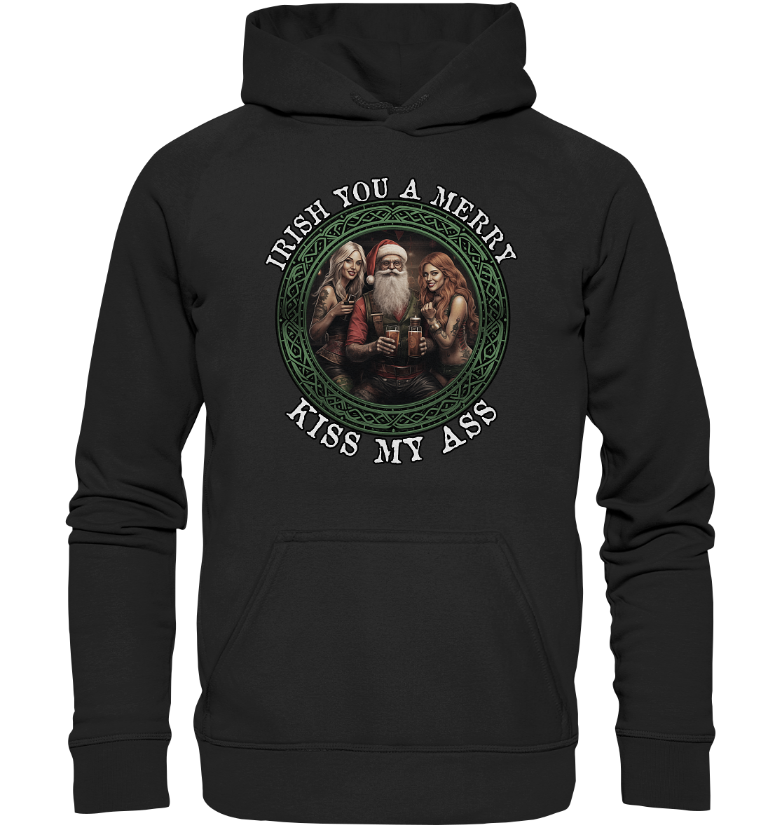 Irish You A Merry... "Santa, Girls & Beer II" - Basic Unisex Hoodie