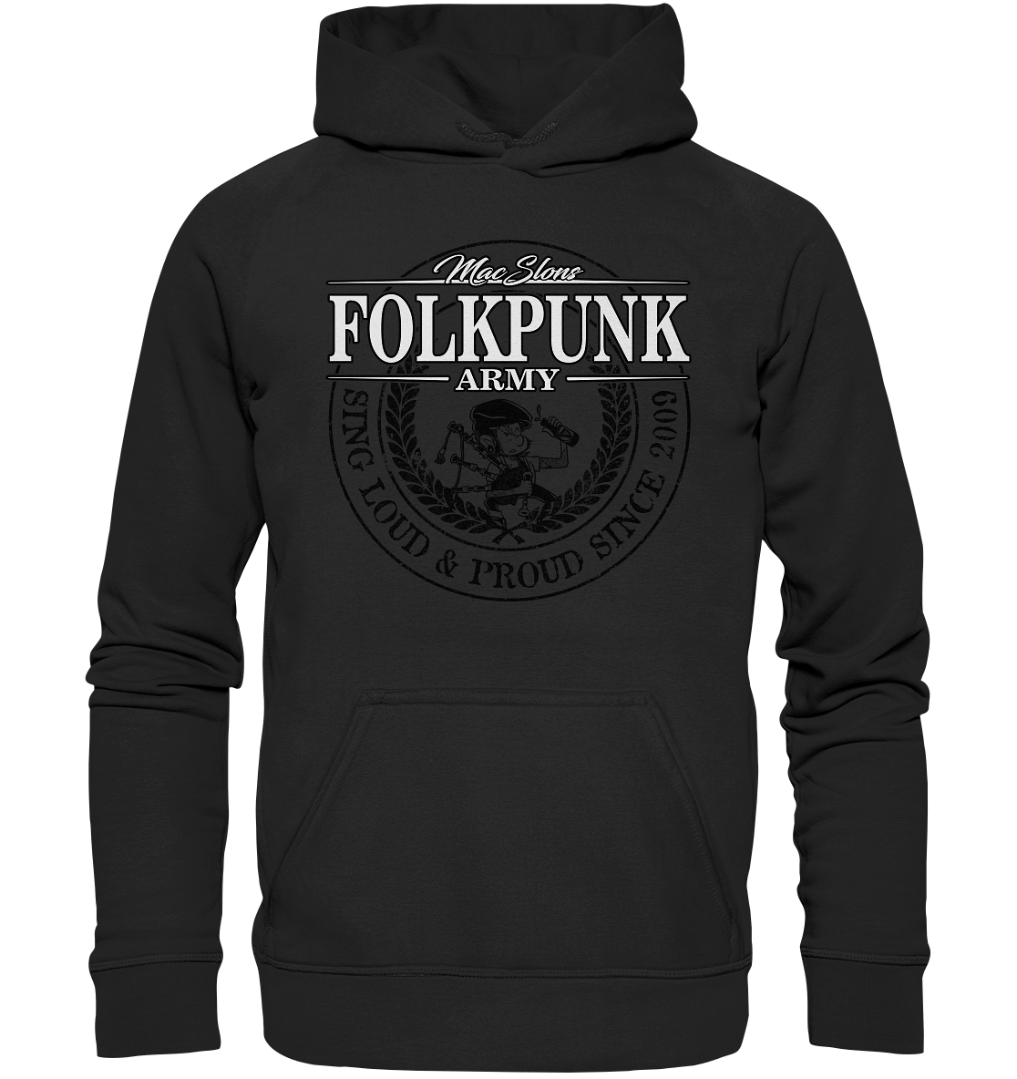 MacSlon's "Folkpunk Army" - Basic Unisex Hoodie