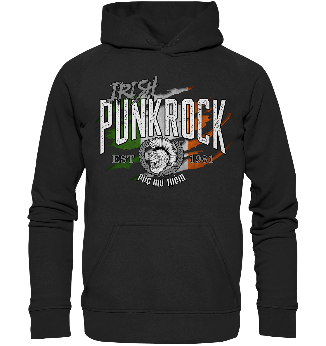 Póg Mo Thóin Streetwear "Irish Punkrock / Scratch" - Basic Unisex Hoodie