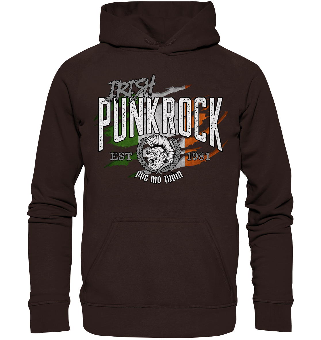Póg Mo Thóin Streetwear "Irish Punkrock / Scratch" - Basic Unisex Hoodie