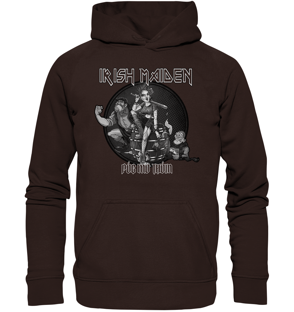 Póg Mo Thóin Streetwear "Irish Maiden" - Basic Unisex Hoodie