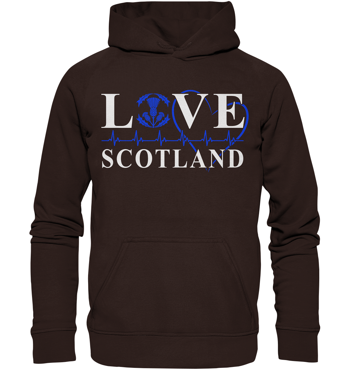Love Scotland "Heartbeat" - Basic Unisex Hoodie