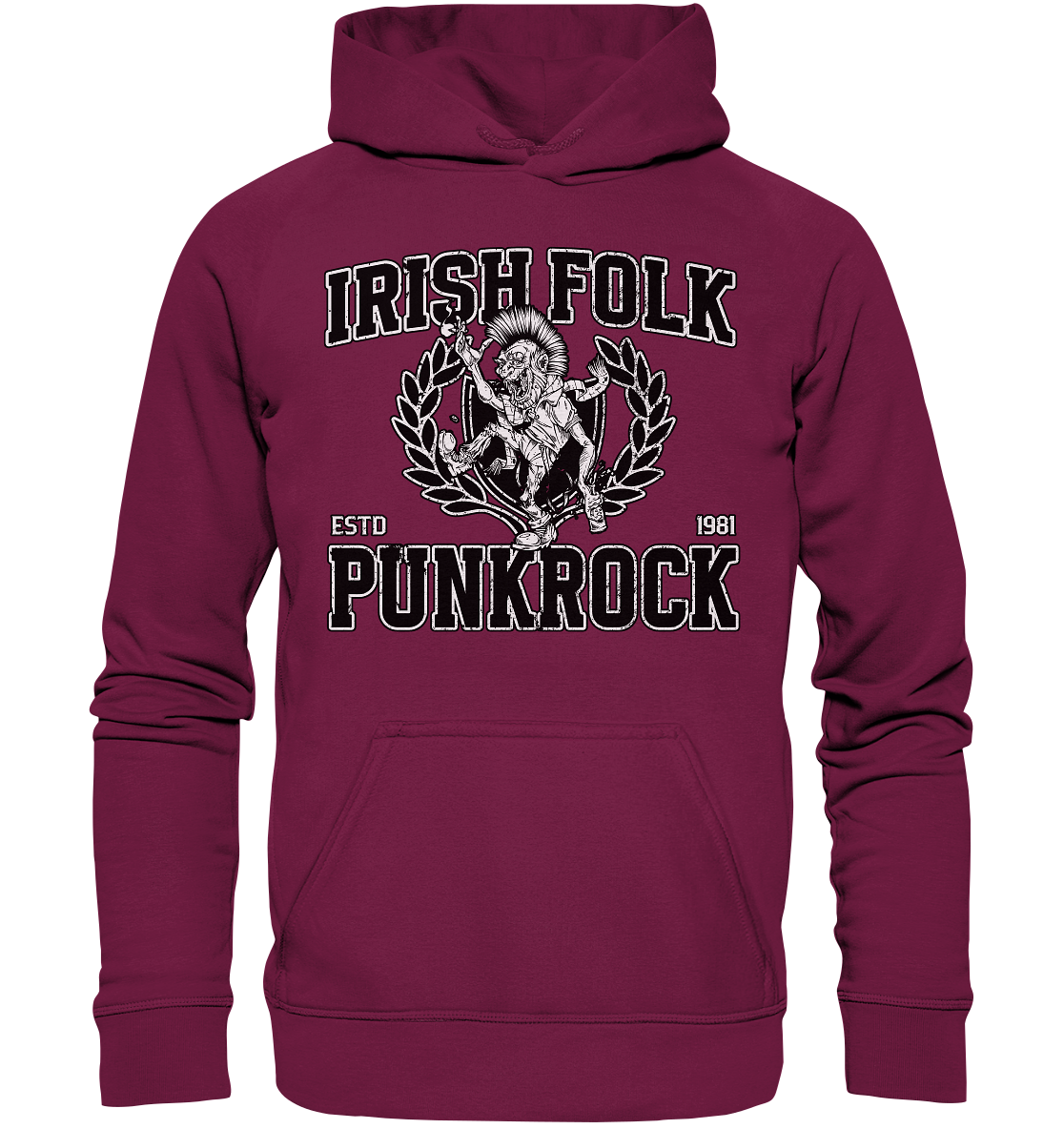 Irish Folk Punkrock "Estd. 1981" - Basic Unisex Hoodie