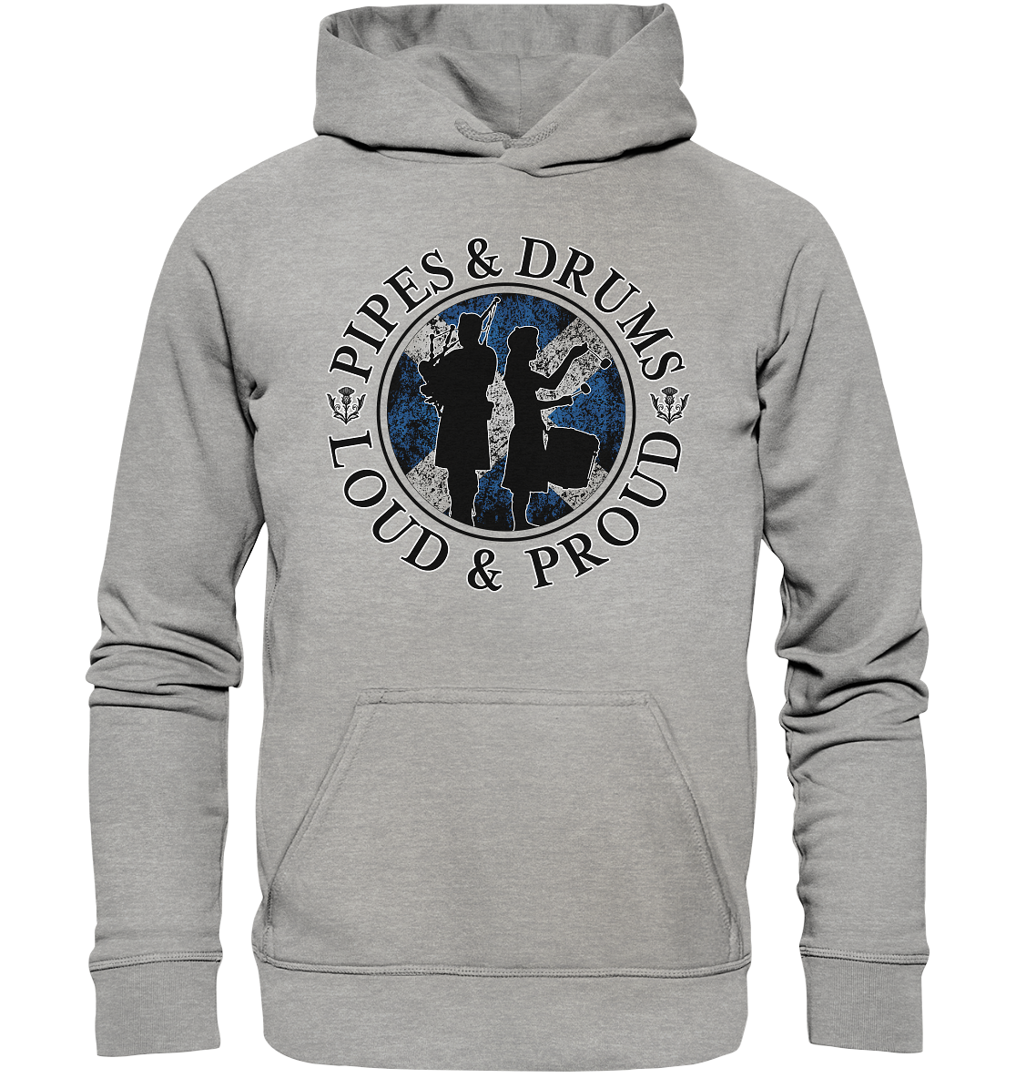 Pipes & Drums "Loud & Proud" - Basic Unisex Hoodie