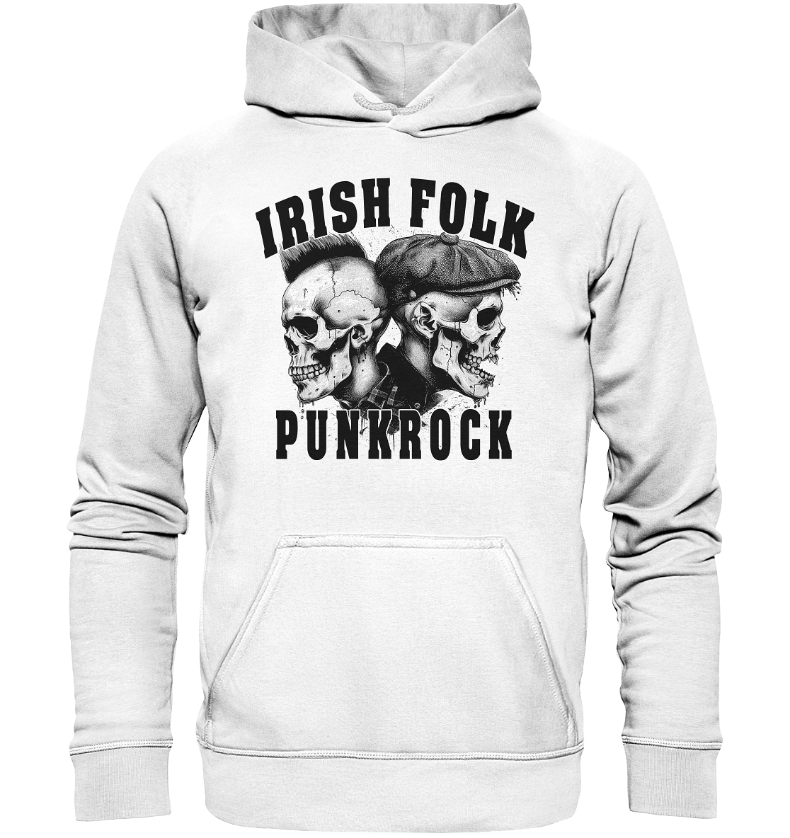 Irish Folk "Punkrock / Skulls" - Basic Unisex Hoodie