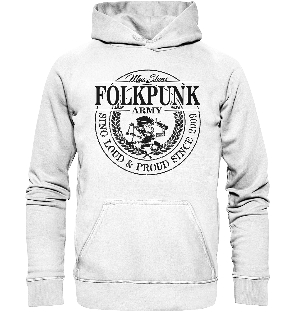 MacSlon's "Folkpunk Army" - Basic Unisex Hoodie