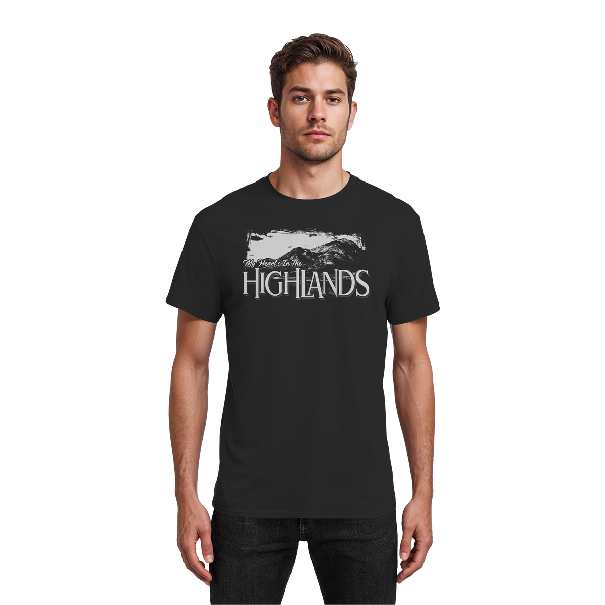 "My Heart's In The Highlands" - Heavy Cotton T-Shirt