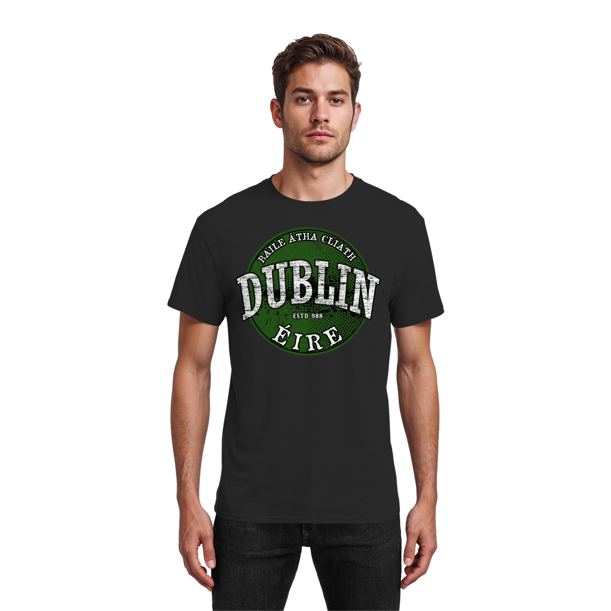 Dublin "Estd 988 / Baile Átha Cliath / Éire" - Heavy Cotton T-Shirt