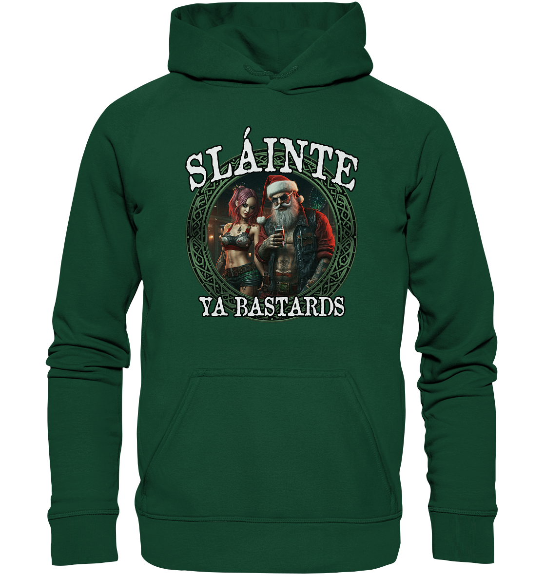 Sláinte Ya Bastards "Santa and his Elf" - Kids Premium Hoodie
