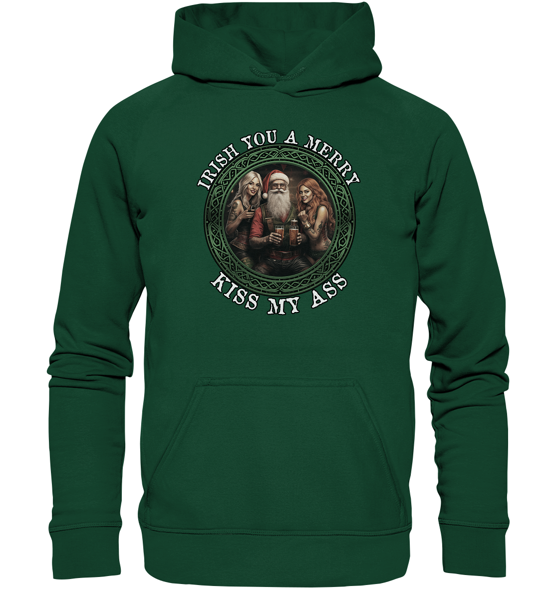 Irish You A Merry... "Santa, Girls & Beer II" - Kids Premium Hoodie