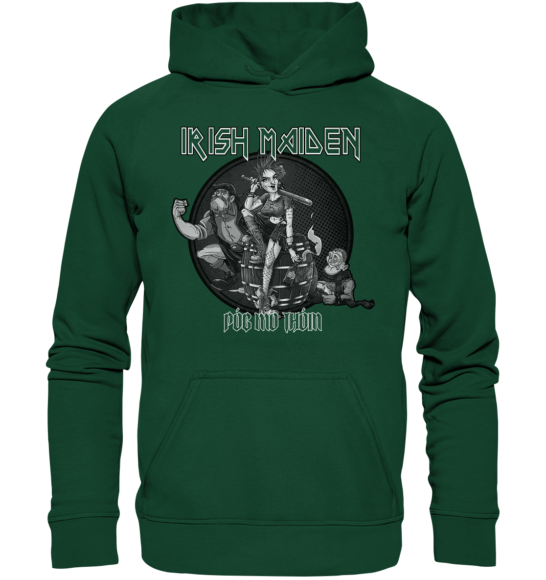 Póg Mo Thóin Streetwear "Irish Maiden" - Kids Premium Hoodie