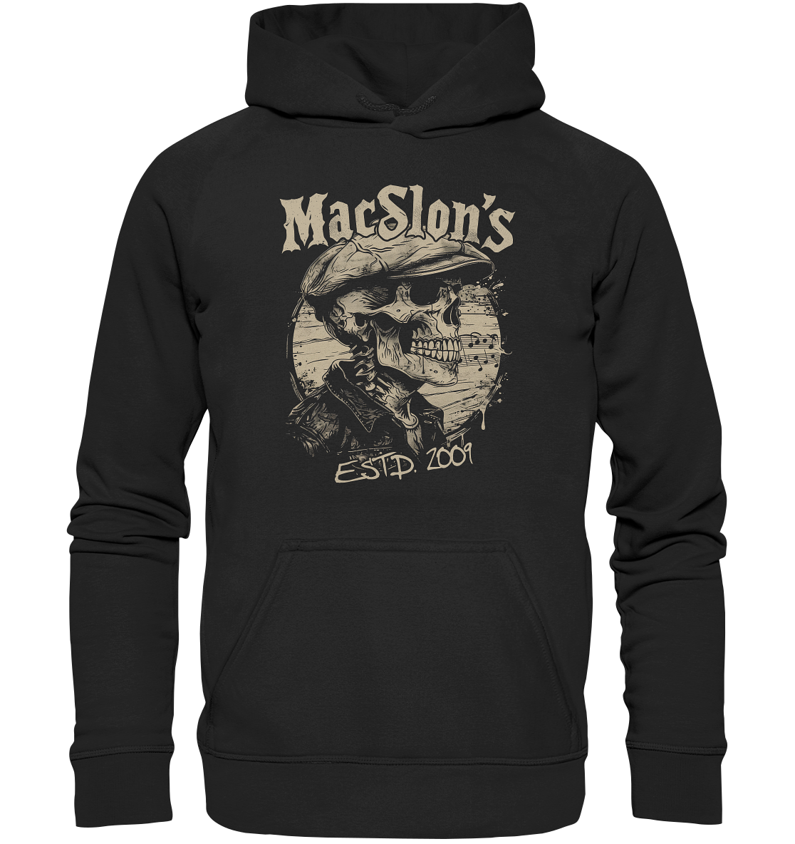 MacSlon's "Estd. 2009 / Flatcap-Skull XIII" - Kids Premium Hoodie