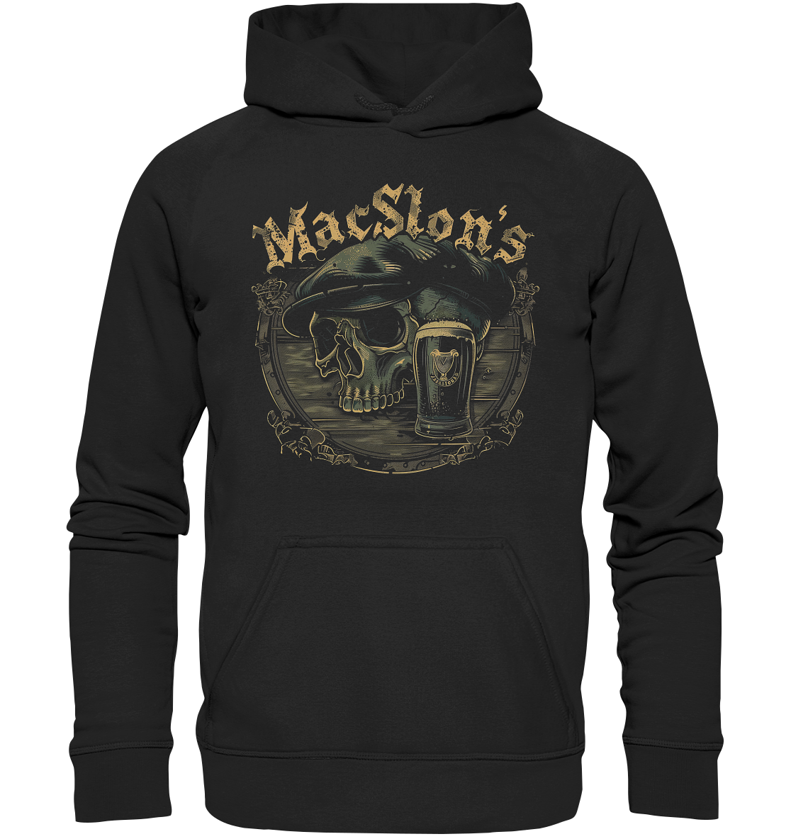 MacSlon's "Flatcap-Skull III" - Kids Premium Hoodie