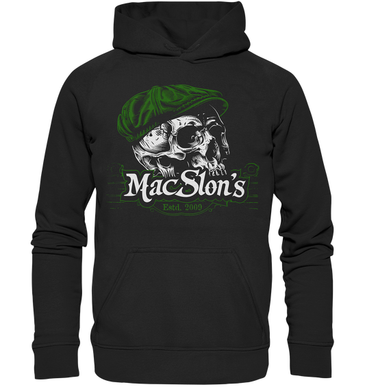 MacSlon's "Estd. 2009 / Flatcap-Skull V" - Kids Premium Hoodie